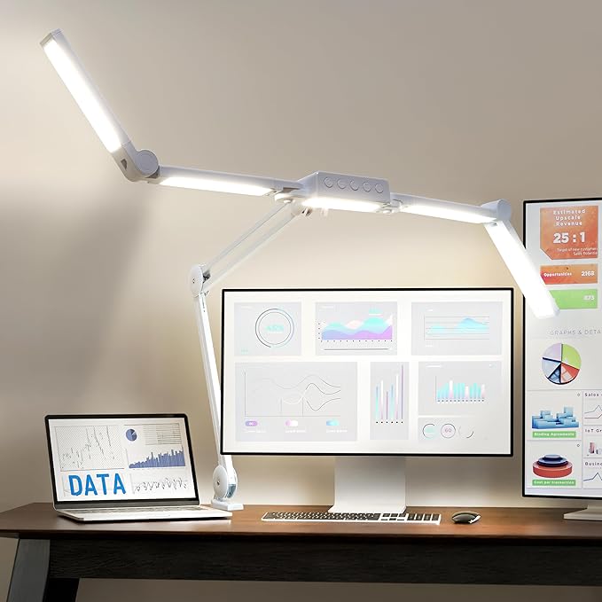 Neatfi 3, 000 Lumens LED Desk Lamp, 360 SMD LEDs, CRI 95, Adjustable Light Modes by Neatfi