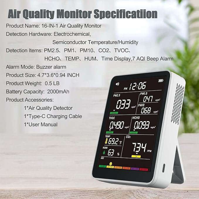 Professional Indoor Air Quality Monitor - Image 8