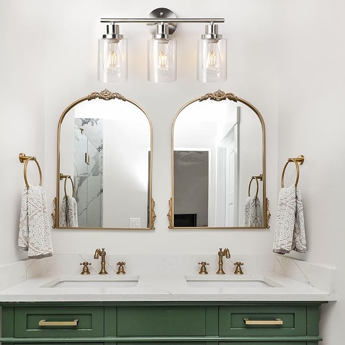 Unicozin 3 Light Vanity Lights, Brushed Nickel Wall Sconce Light - Image 7