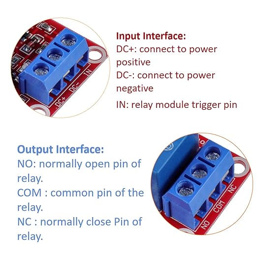 HUAREW 5V One Channel Relay Module Relay Switch - Image 4