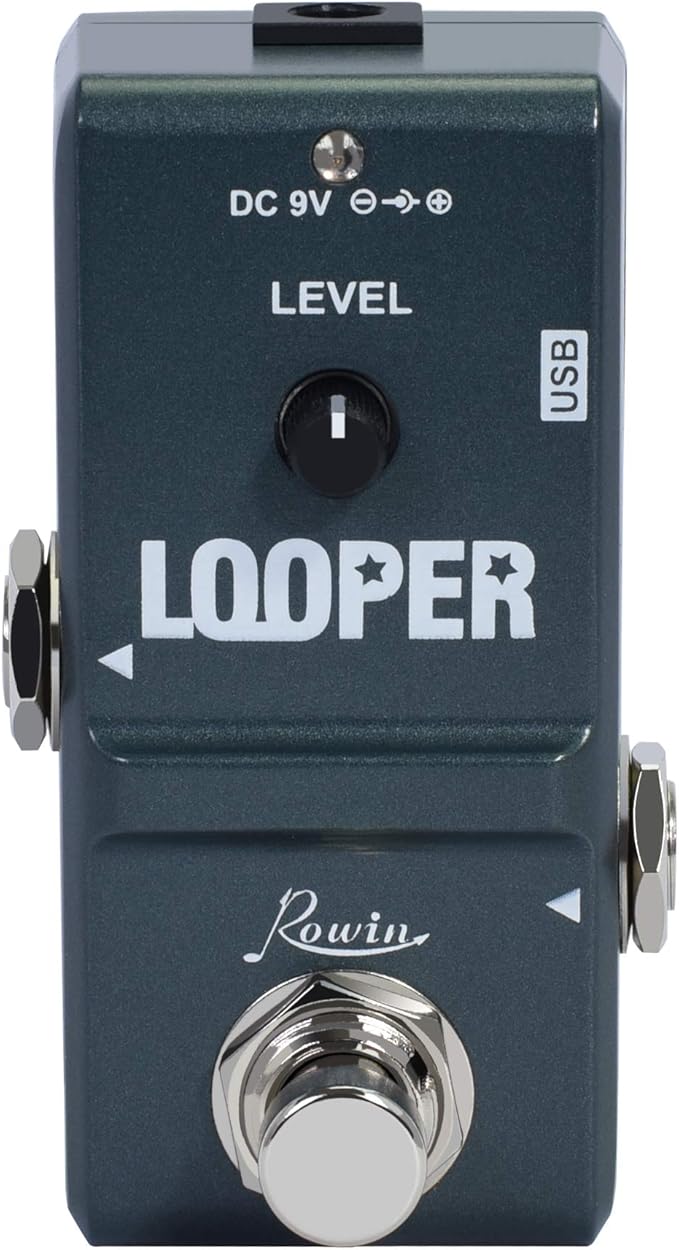 Rowin Tiny Looper Electric Guitar Effect Pedal 10 Minutes of Looping Unlimited by Rowin