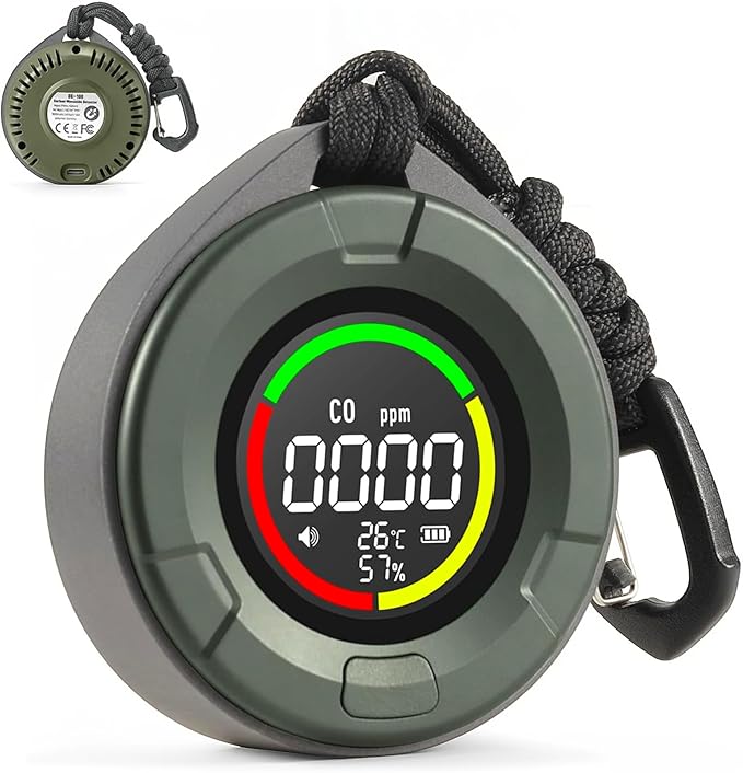 3-in-1 Portable Carbon Monoxide Detectors by Bestechy