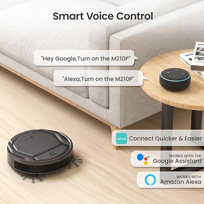 Lefant M210 Pro Robot Vacuum, 4000Pa Suction, 200 Mins Runtime, Ultra-Slim - Image 8