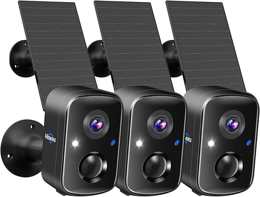 Hiseeu Security Cameras Wireless Outdoor, PIR/AI Motion Detection, Waterproof by Hiseeu