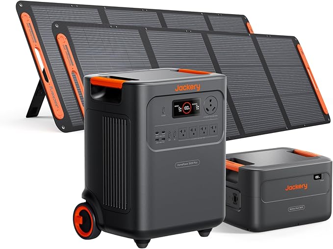 Jackery HomePower 3600 Plus Portable Power Station and Extra Battery by JackeryInc