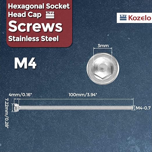 Kozelo 5pcs Socket Head Cap Screws - Image 2