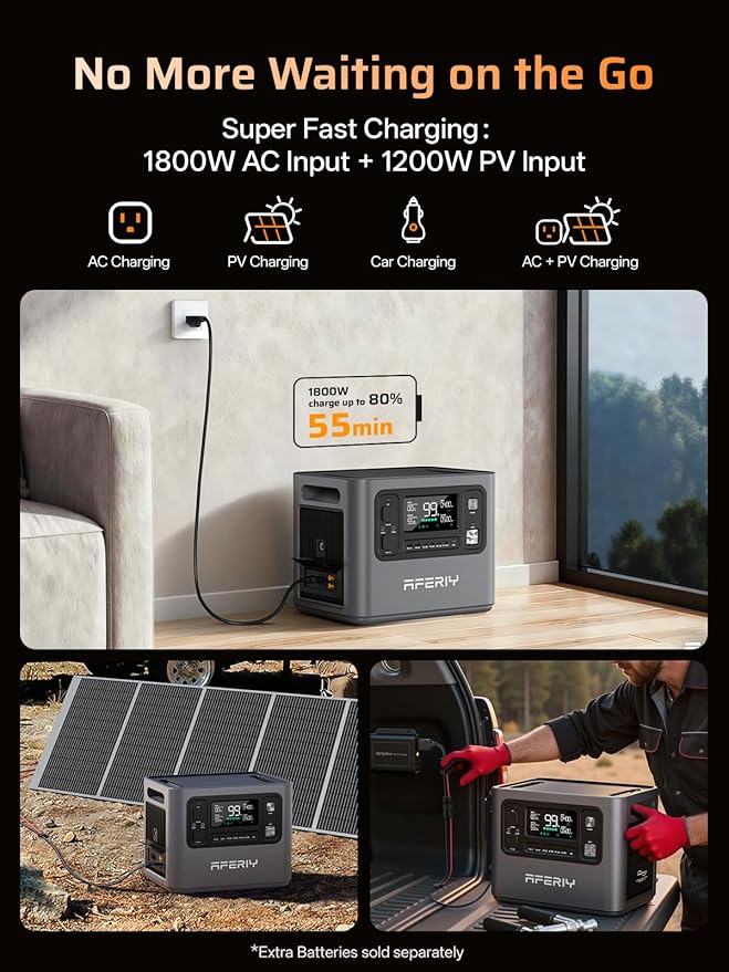AFERIY 4096Wh Portable Power Station, P280 - Image 4