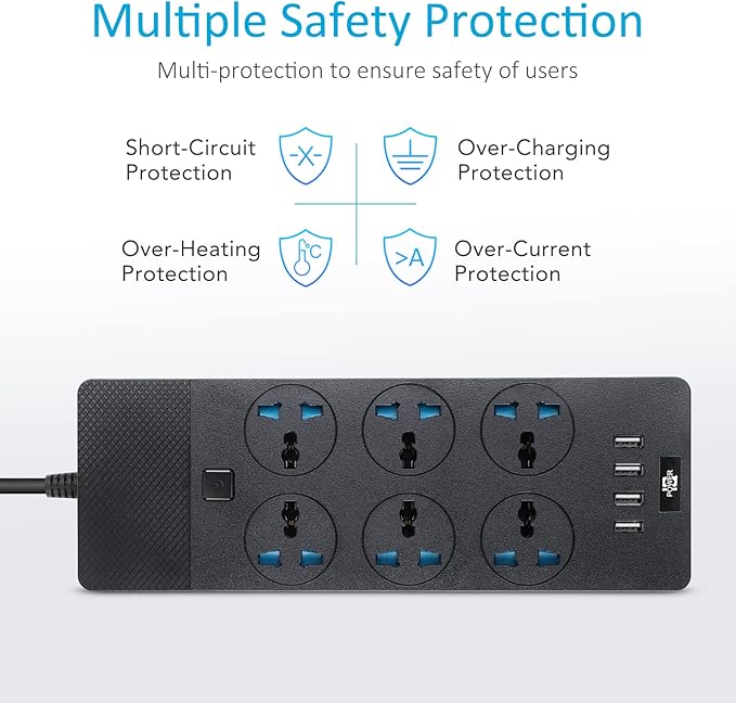 European Power Strip, Jumpso Universal Power Strip - Image 5