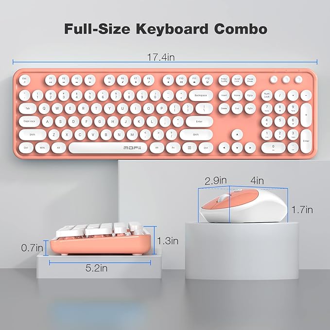 MOFII Wireless Keyboard and Mouse Combo, Computer Full Size 2.4G Plug and Play - Image 7