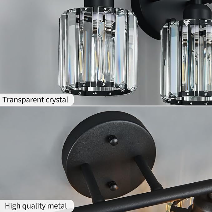FDPBY Modern 2 Light Crystal Vanity Light, Compatible - Image 5