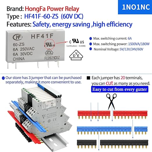 Electromagnetic Relay 60V DC/AC SPDT Converting 110V Through Socket 6A - Image 6