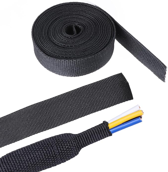 Sonoreboom 2 in 1 Heat Shrink Braided Sleeving Fabric Tubing-Ideal fit by Sunnarepoon