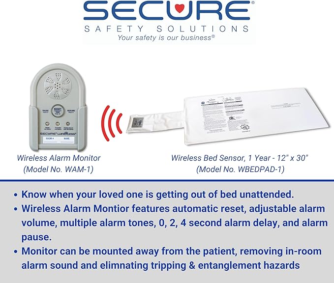 Secure Bed Alarm for Elderly Adults, Dementia Patients, Seniors - Image 2