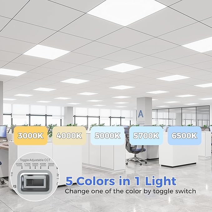 AIKVSXER 8 Pack 2x2 LED Flat Panel Light - Image 2