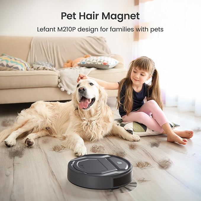 Lefant M210P Robot Vacuum Cleaner, 4000pa Suction, 200 Mins Runtime, Super Thin - Image 2