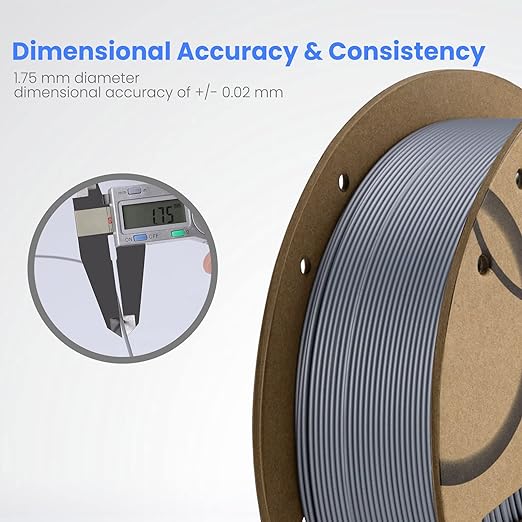 ELEGOO PLA Filament 1.75mm Beige 1KG, 3D Printer Filament Dimensional Accuracy - Image 3