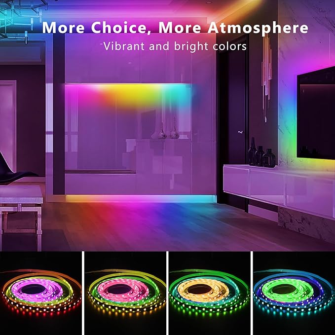DAYBETTER Smart IC LED Strip Lights, BGRIC LED Lights - Image 3