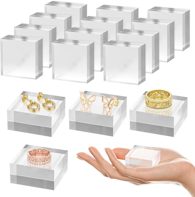 SAMYUCHO Acrylic Base 16 Pieces Acrylic Blocks by Unknown