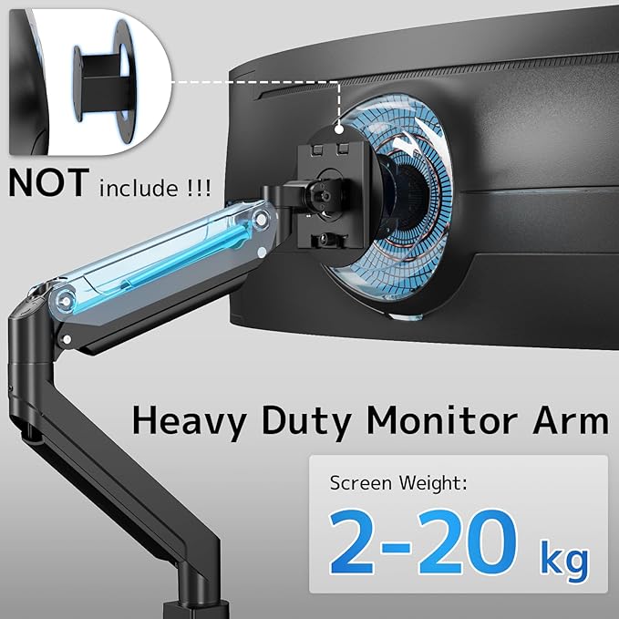 PUTORSEN 17-49 Inch Ultrawide Monitor Arm, Heavy Duty Monitor Arm, Premium - Image 3