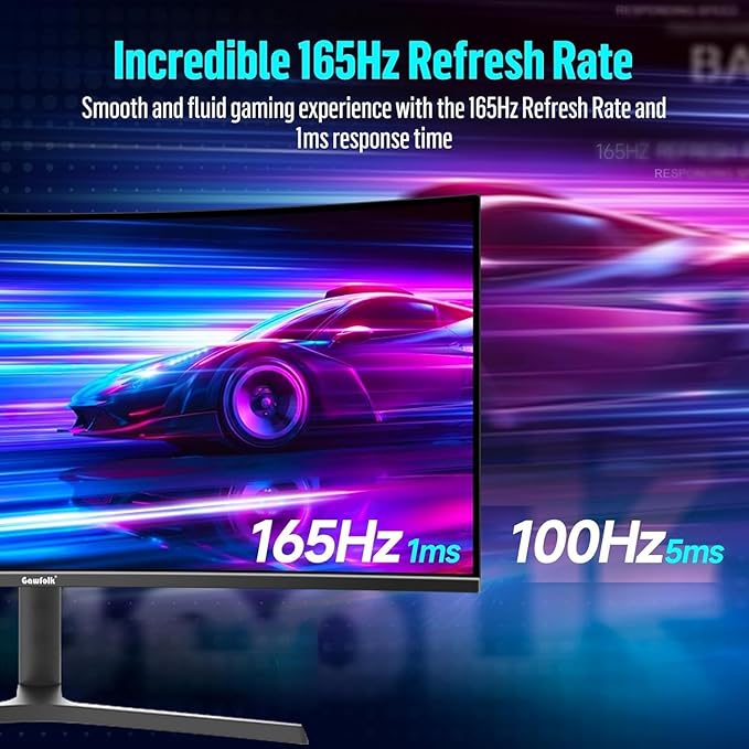 Gawfolk 34 Inch Ultrawide Curved Gaming Monitor, 1500R PC Screen UWQHD 3440x1440 - Image 5