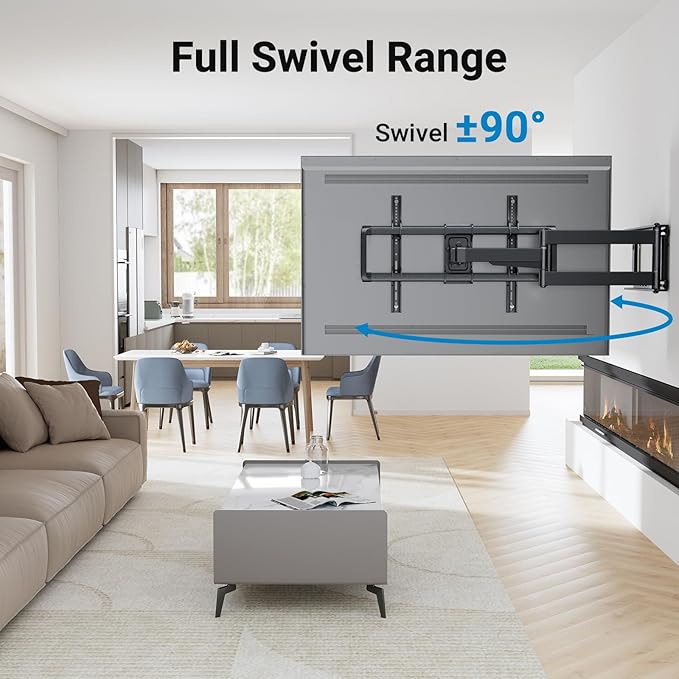 PERLESMITH Long Arm TV Wall Mount Full Motion - Image 3