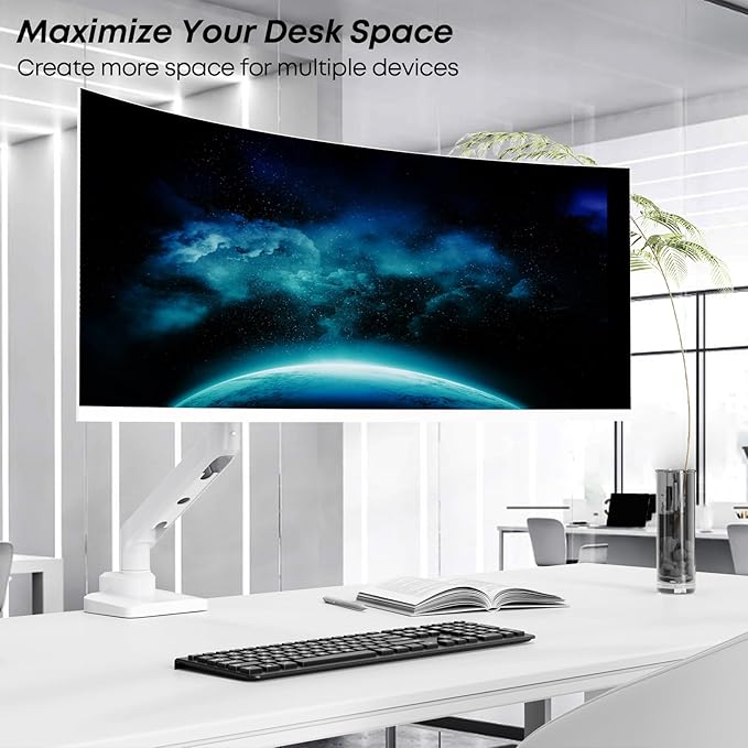 Premium Heavy Duty Monitor Arm for 17 to 49 inch Screens up to 44lbs, Fully - Image 5