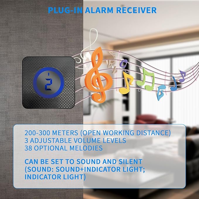 Qumox Solar-Powered Driveway Alert System - Image 3
