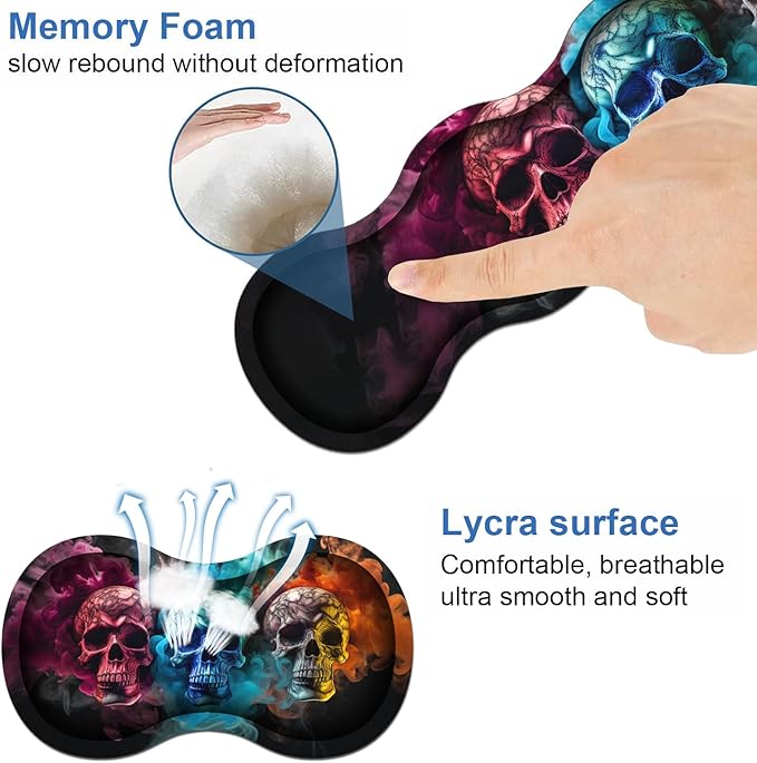 Ergonomic Keyboard Wrist Rest & Mouse Pad Wrist Rest Set, Large XXL Gaming Desk - Image 6