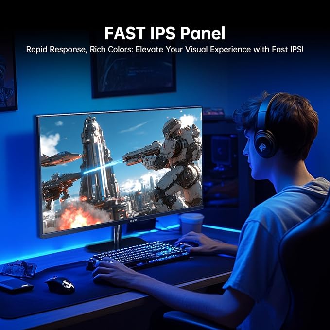 KTC 24 inch 190Hz/180Hz Gaming Monitor, HDR 400 Fast IPS Screen, FHD 1080P - Image 6