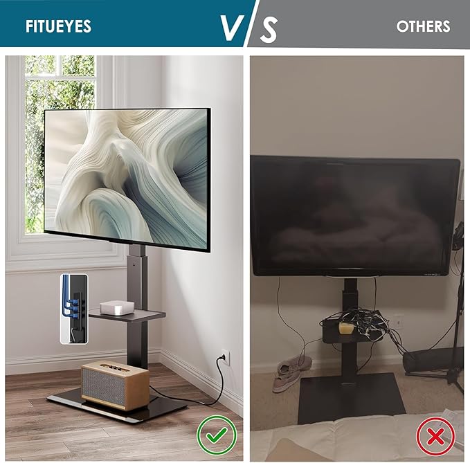 FITUEYES Floor TV Stand for 32-75 inch TV - Image 6