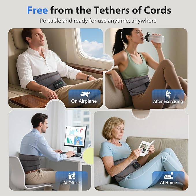 Lower Back Massager with Heat, Heating Pad - Image 6