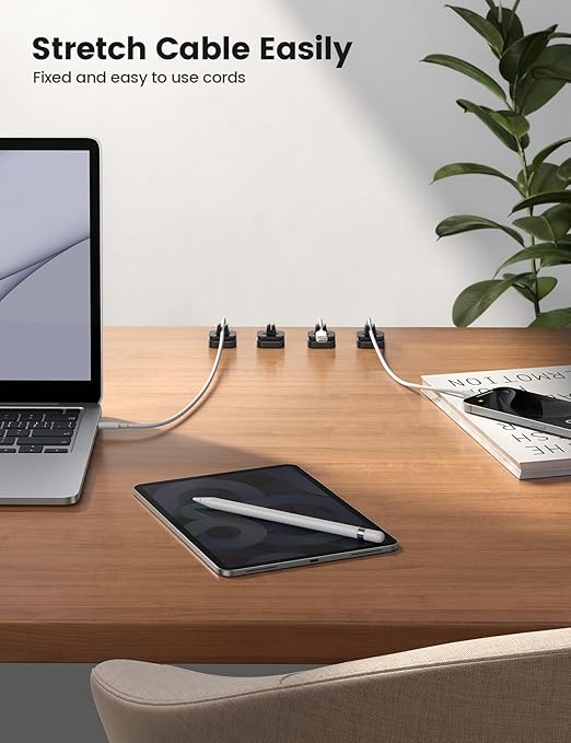 Lamicall Cable Clips, Cord Organizer - Image 4