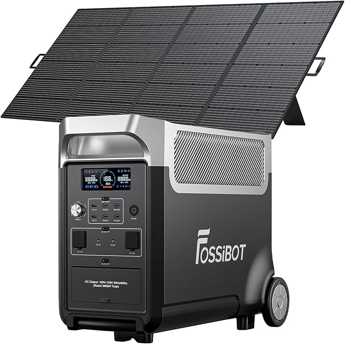 FOSSiBOT 3600W Portable Power Station, 3840Wh Solar Generator by FOSSIBOT