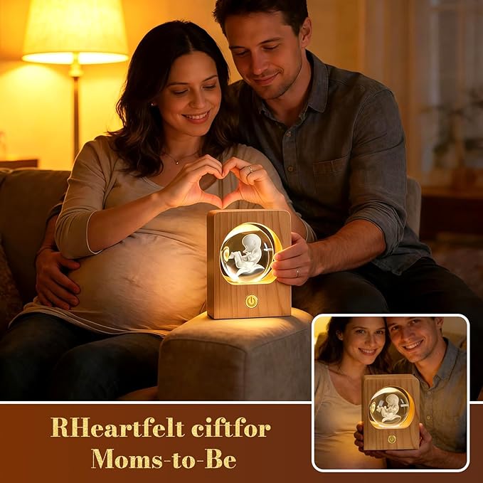 Gloryage Personalized 3D Crystal Photo Lamp – Custom Engraved Memory Ball - Image 2