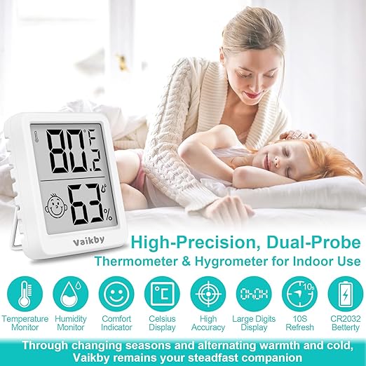 Indoor Humidity Meter Hygrometer 3Pack, Room Thermometer - Image 2