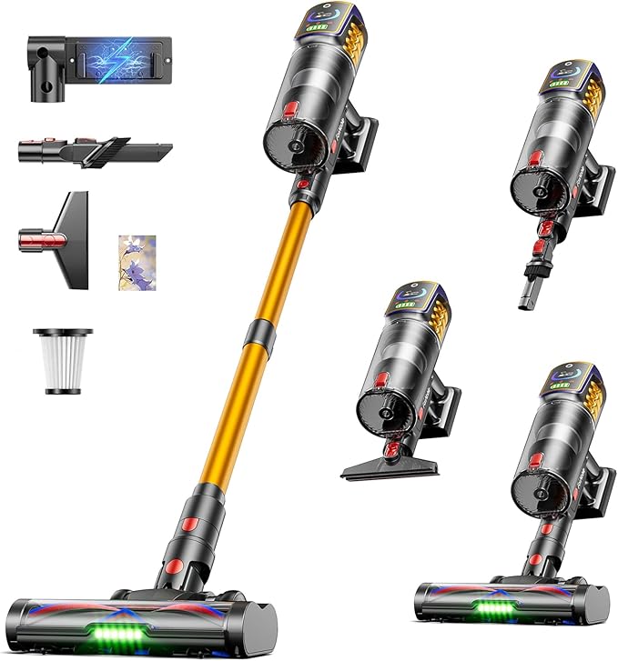 Cordless Vacuum Cleaner, 55KPa 650W 65Mins Vacuum Cleaners by Unknown
