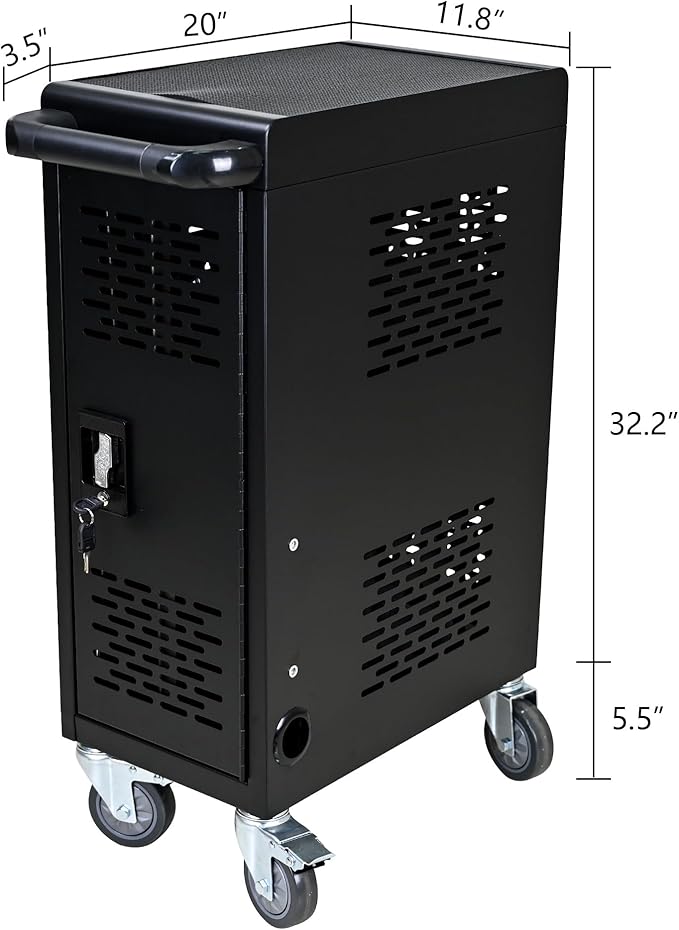 TIOPLY Laptop Charging Cart, 16 Device Tablet Storage Carts - Image 5