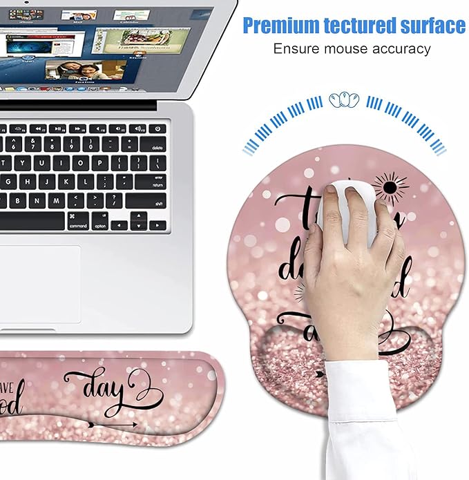 Keyboard Wrist Rest + Mouse Pad Wrist Support Set - Image 4