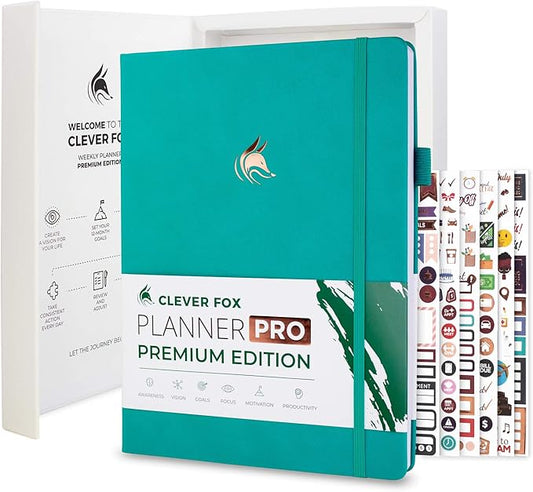 Clever Fox Planner Pro Premium – Luxurious Weekly & Monthly Planner by CleverFox
