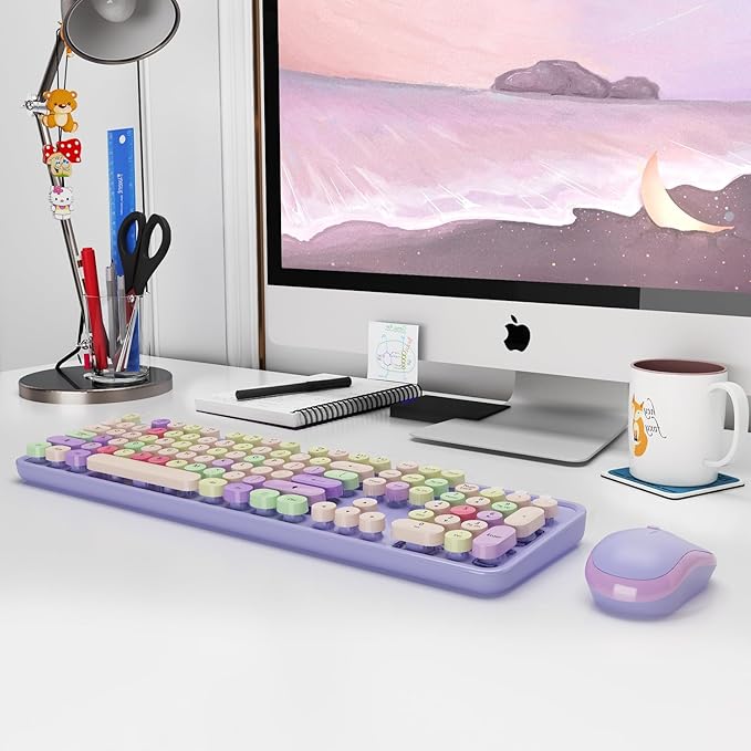 Wireless Typewriter Keyboard and Mouse - Image 9
