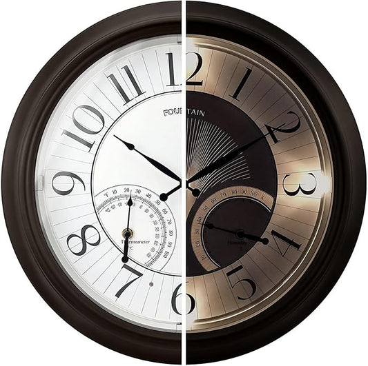 FOUNTAIN DESIGNS 18 Inch Illuminated in/Outdoor Clock by FountainDesigns