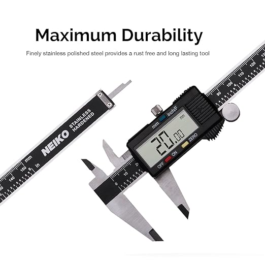 NEIKO 01409A 12” Electronic Digital Caliper | Extra Large Display | 0-12 Inches - Image 5