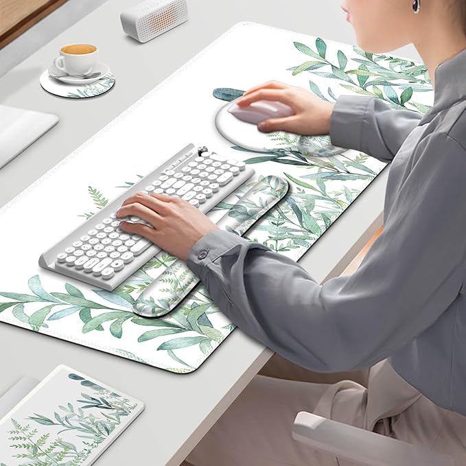 ToLuLu Desk Mat, XXL Large Mouse Pad Wrist Support Set，4 in1 Gaming Mousepad - Image 5
