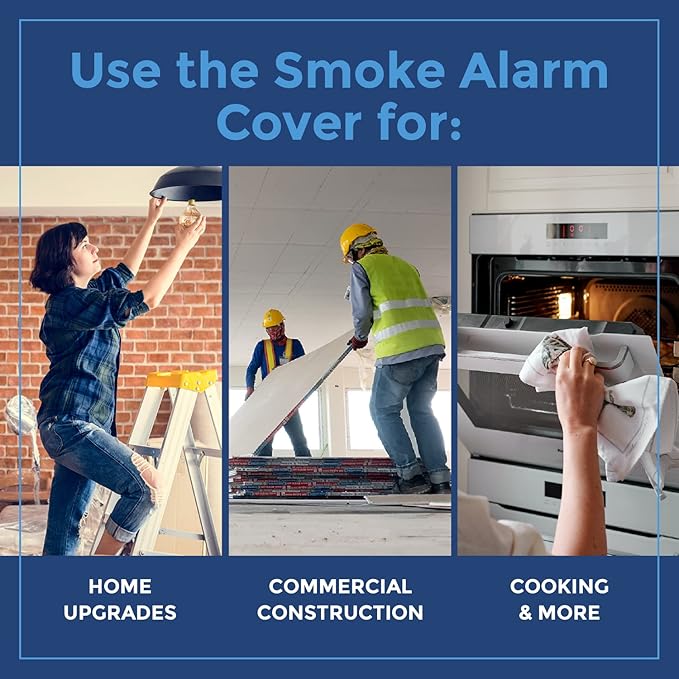 IMPRESA Pack of 12 Temporary Smoke Detector Cover Pack - Image 3