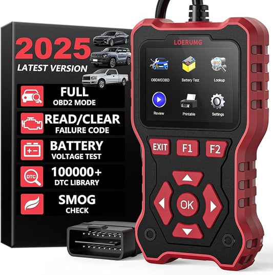 LOERUMG Professional OBD2 Scanner Diagnostic Tool Check Engine Code Reader by LOERUMG