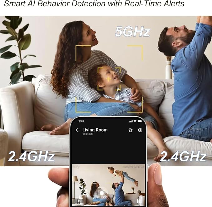 GBIUT Indoor Security Camera, 5G & 2.4GHz Dog/Puppy/Pet WiFi Security Camera - Image 7