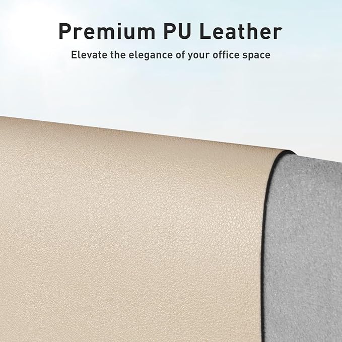 Aothia Leather Desk Pad Protector, Office Mat, Large Mouse Pad, Non-Slip PU - Image 2