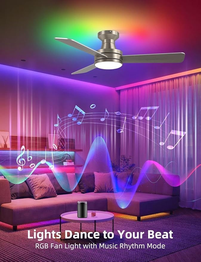 Homlit 42" RGB Ceiling Fan - Image 4