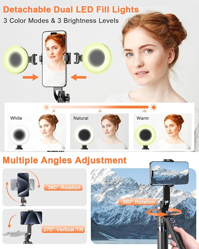 Yeaki 71” Auto Face Tracking Tripod - Image 4