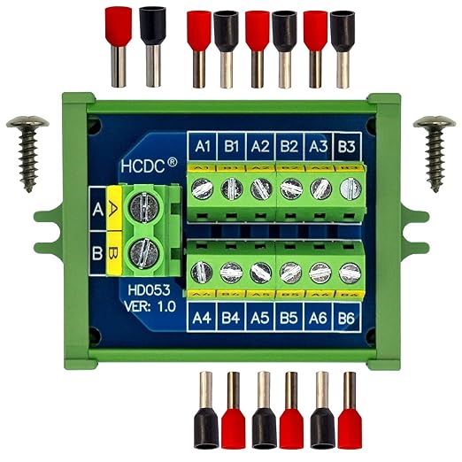 Screw Mount 30Amp 48V 2x6 Position Screw Terminal Block Distribution Module by HCDC